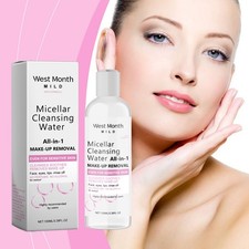 Gentle Micellar Water Makeup Remover, Oil-Free Face Wash for Oily Skin