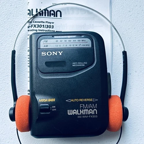 Sony Walkman WM-FX303 AM/FM Radio Cassette Player - New Belt - Reconditioned!