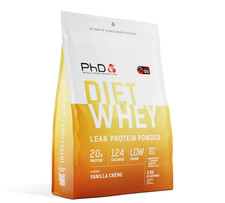 PhD Nutrition | Diet Whey Protein Powder | 2kg | Vanilla Creme 21.00 per kilo