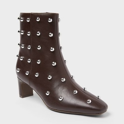 Women Tigris Low Shaft Heeled Boots with Memory Foam Insole   A