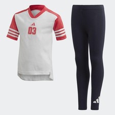 Adidas Girls Mesh Inserts Jumpsuit Set FT8736