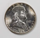 1955  Franklin half dollar silver coin Key date - BU