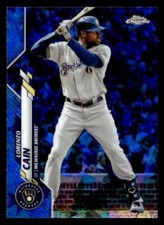 2020 Topps Chrome Sapphire Edition #471 Lorenzo Cain Card Milwaukee Brewers