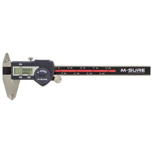 M-SURE Digital Caliper 150mm (6") Range Inch / mm conversion External Internal - Picture 13 of 14