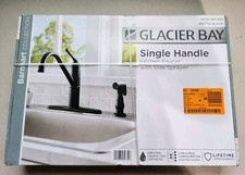 Glacier Bay Barnhart One Handle Standard Kitchen Faucet with Side Sprayer Black