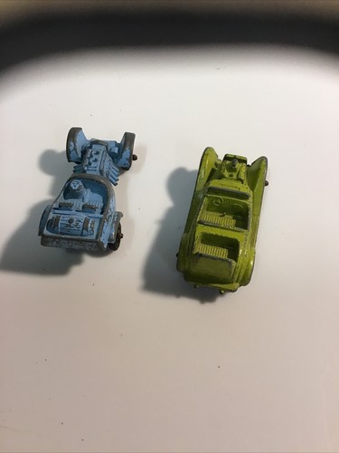2 Vintage TootsieToy Collectible Die Cast Roadsters Blue and Yellow - Picture 3 of 6