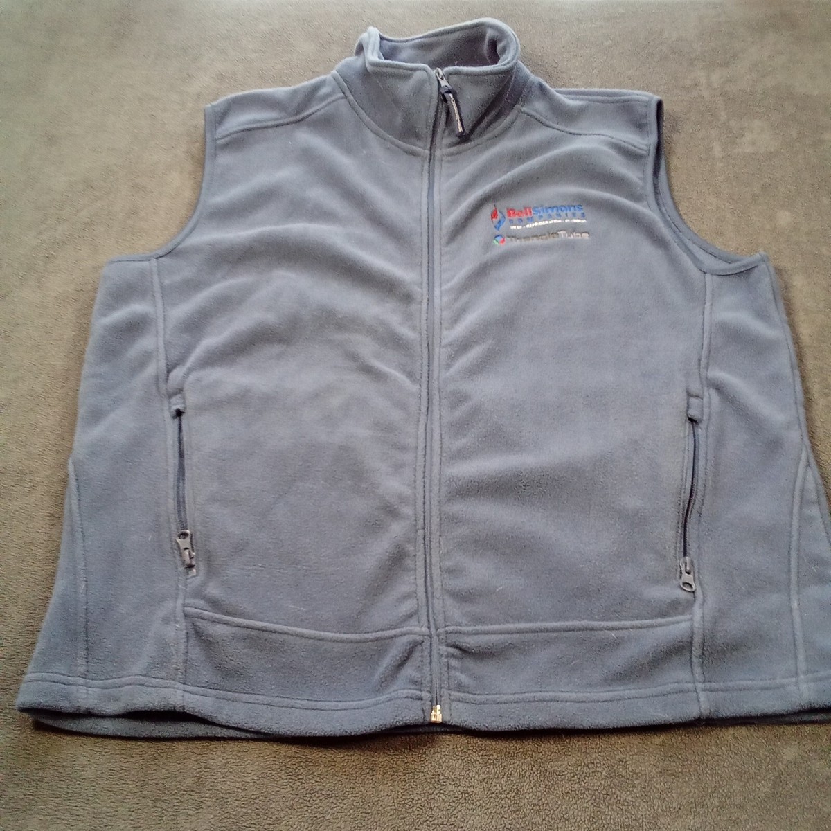 MSA Vest Mens Extra Large Black Maine Snowmobile Fleece Forester Rugged Wear