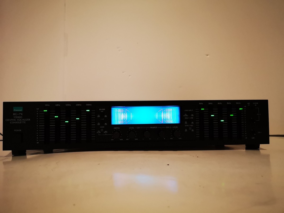Sansui RG-7X Stereo Graphic Equalizer Consolette with Manual and