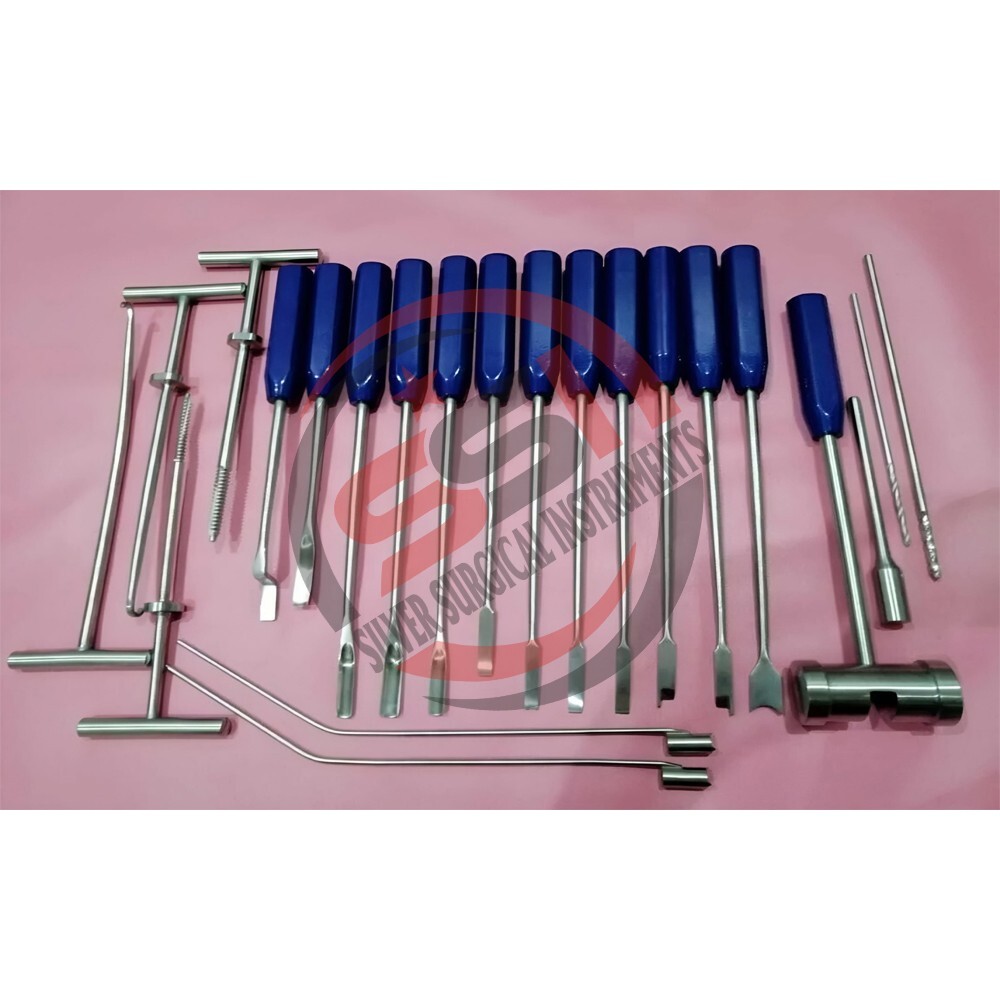 Mueller Type Cement Removal Instruments 22 Pcs Orthopedic Surgical Set