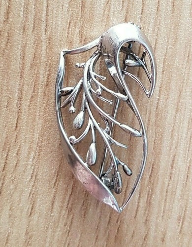 Lot De 3 Broches Anciennes En Argent Massif 925 - Bijou Vintage - Vendu En L'état