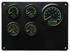 Humvee MME 5 Gauge Set Instrument Panel GPS Speedometer 24 Volt 7 Color LED