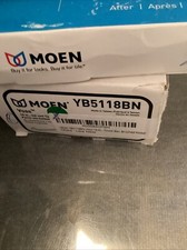Moen 18" Brushed Nickel Bathroom Towel Bar Hardware Model YB5118BN READ
