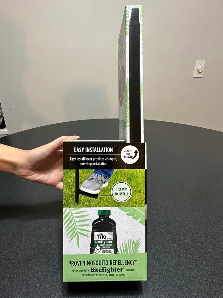 Pack of 3 New TIKI Brand Convertible Torch, 68” Full Size, 54" Garden, 8” Table - Image 3 of 4