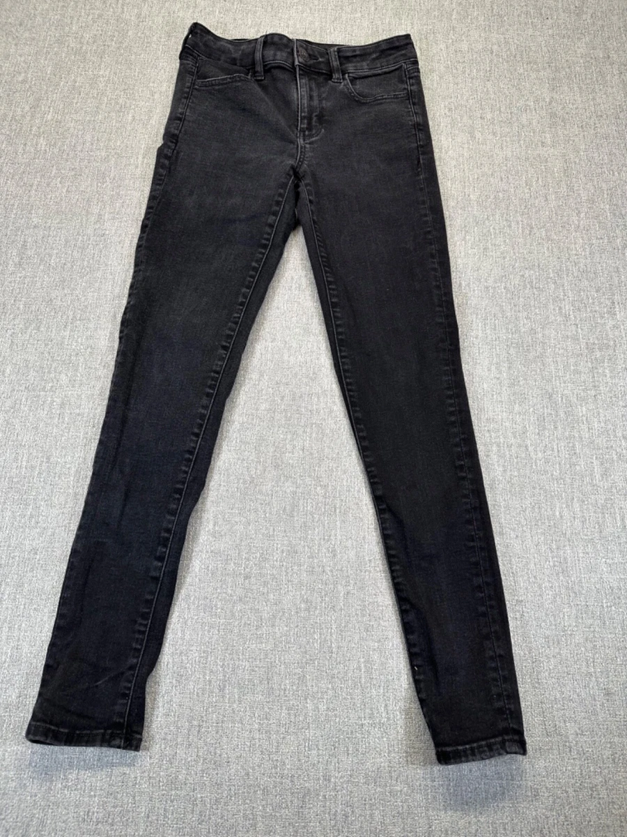 American Eagle Jeans Womens Size 4 Jeggings Black Next Level Stretch