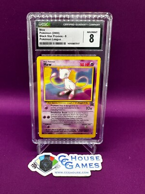 Pokemon Mew #8 Black Star Promos CGC 8 NM/Mint League Promo #B
