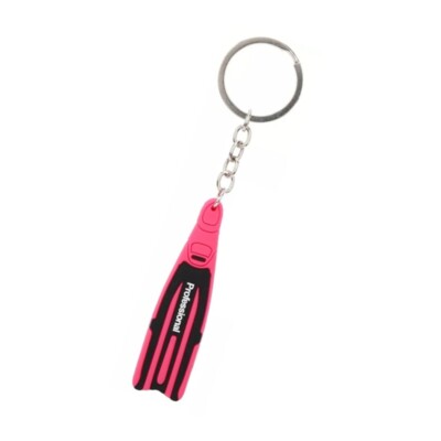 Sturdy Adventure Inspired Silicone Keychain with Flippers Designs for Travel