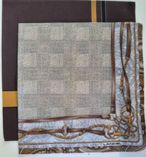 LOT OF 2 HANDKERCHIEF VINTAGE BANDANA PATTERN COTTON POCKET SQUARE HANKY
