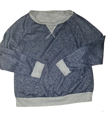 12 PM BY MON AMI Sweater Pullover Small Blue Gray Casual Everyday Lightweight 