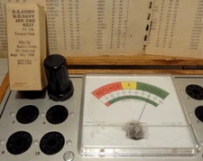 Vintage WWII Army Navy RCA JAN CRC-6SJ7-VT-116 Vacuum Tube, FC1  Tested, Strong