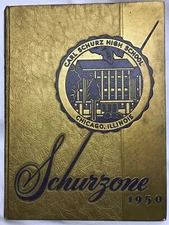 1950 Carl Schurz HIGH SCHOOL YEARBOOK Chicago, Illinois Schurzone