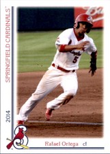 2014 Springfield Cardinals Team Issue #14 Rafael Ortega El Tigre Venezuela Card