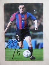 Marc Overmars "FC Barcelona" Autogramm signed 10x15 cm Bild 