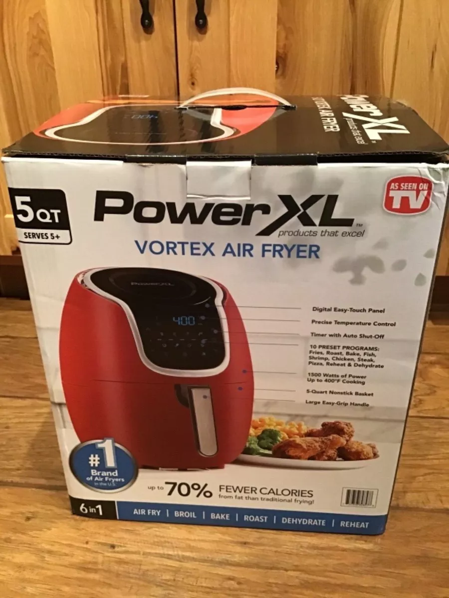 PowerXL Vortex 5 Quart Air Fryer Red