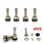 4pcs TR416 Tyre Valves Chrome Metal Tubeless Bolt In Valve Stem Tubeless Tyre