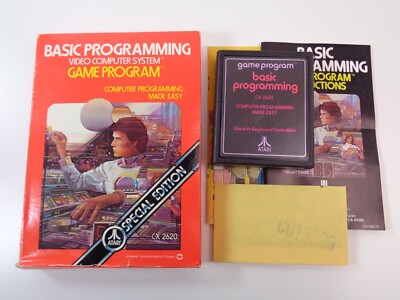 Grundprogrammierung Atari 2600 Videospiel komplett (getestet und funktionsfähig)