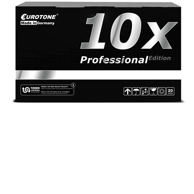 10x Pro Eurotone Toner Black for Epson M 2300 M 2300 D with approx. 3,000 pages