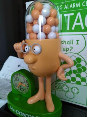 USED] Mr Contac Talking Alarm Clock Figure 300mm Advertising Drug