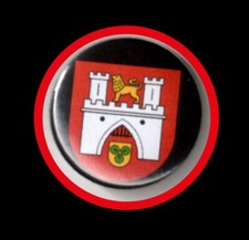 HANNOVER "BUTTON"WAPPEN/DEUTSCHLAND/PATRIOT/HEIMAT/GERMANY/NIEDERSACHSEN/LEINE