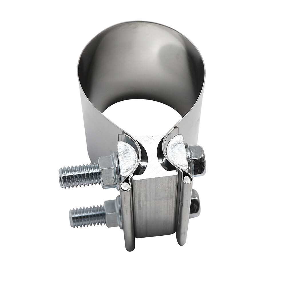 EYNDA Exhaust Parts 4-Piece 2.5 Inch T304 Stainless Steel Exhaust Clamps Butt Joint Band - Foto 8