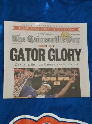 2006 UF Florida Gators Basketball National Championship Newspaper Edition