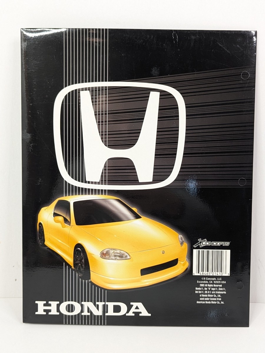 Honda Del Sol JDM 2 Pocket Folder 2003 Modifierscars.com X