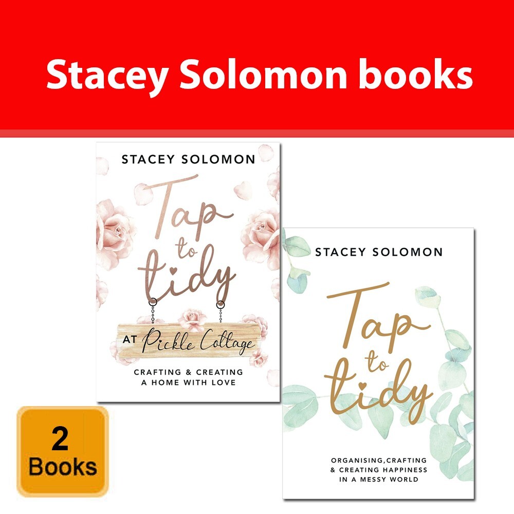 Stacey Solomon Tap to Tidy 2 Books Collection Set Tap to Tidy at Pickle Cottage