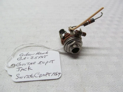Gibson GA-25RVT Hawk Guitar Amplifier Guitar Input Jack #2