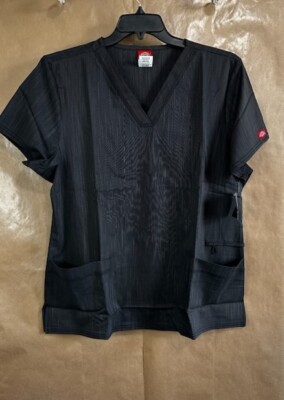 Dickies DKP840 ONXT Womens Scrub Top XL Black New NWT Free Shipping