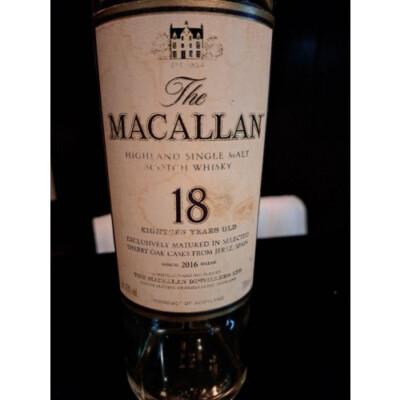 Macallan 18 Year Old 2016 Release Old Label Empty Bottle | eBay