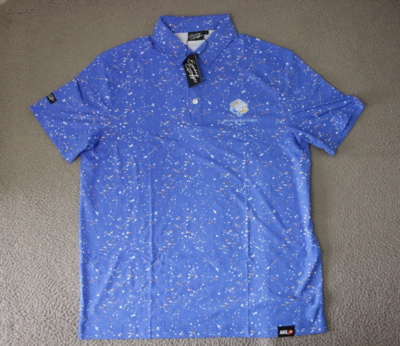 #ad Sunday Swagger Polo Mens Large Columbus Sliders Blue MLP Pickleball Team $9.00