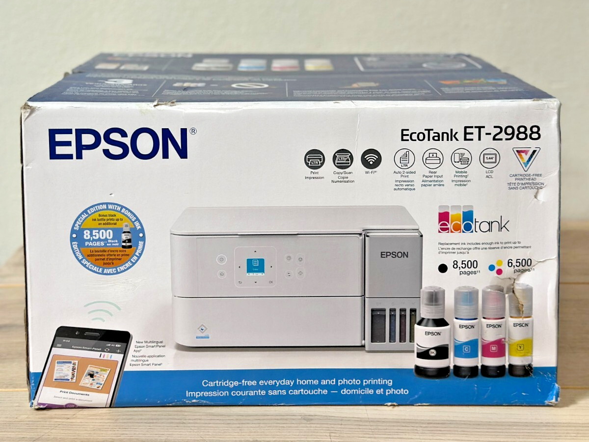 Epson EcoTank ET-2988 Wireless All-in-One Color Supertank Printer