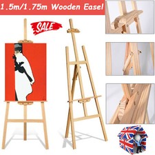 Artist Easel Large Wood Tripod Stand Floor Portable W/Display Painting Art Craft