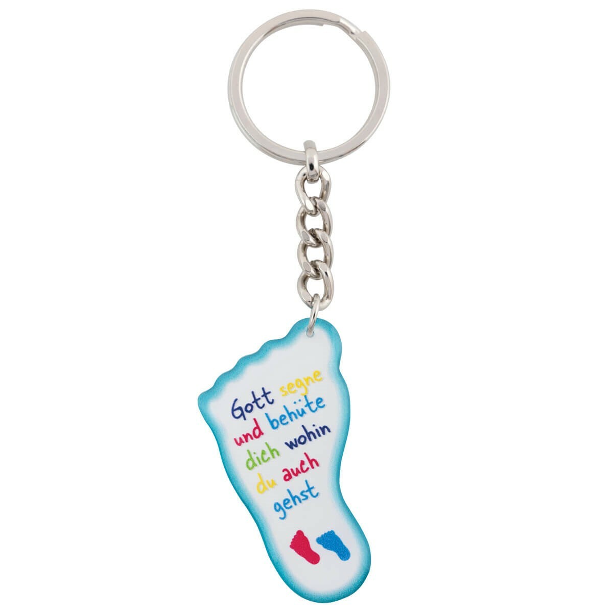 Schlüsselanhänger "Fuß" - Gott segne und behüte dich wohin du auch gehst (NEU)