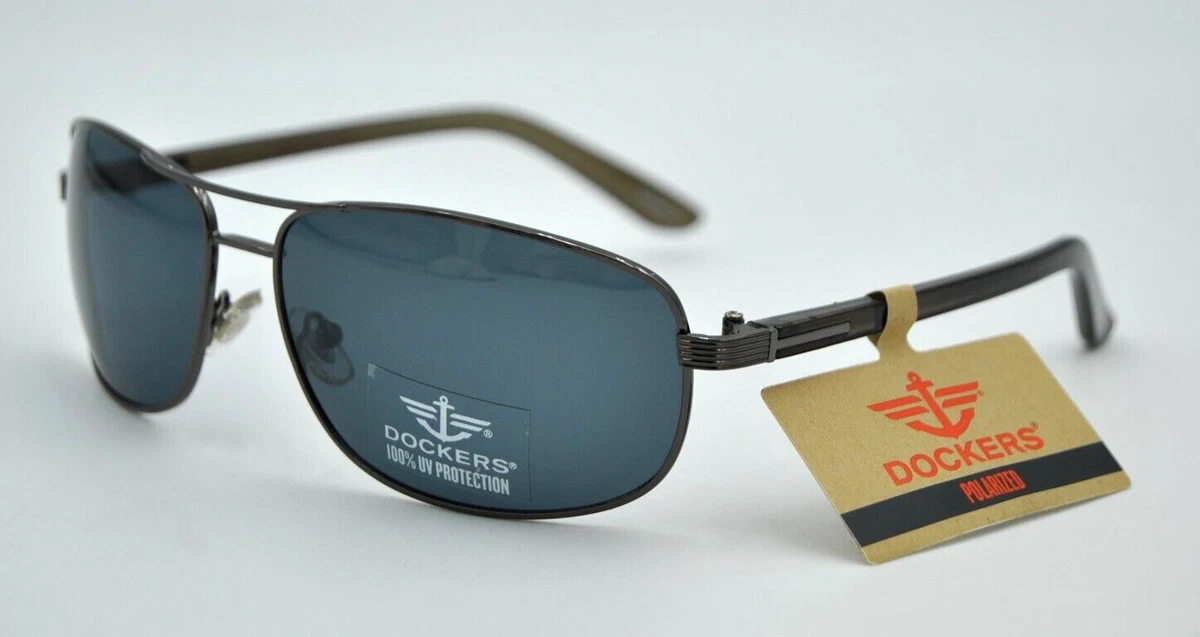 Dockers S01675LDP022 MID POLARIZED gunmetal gray brown sunglasses