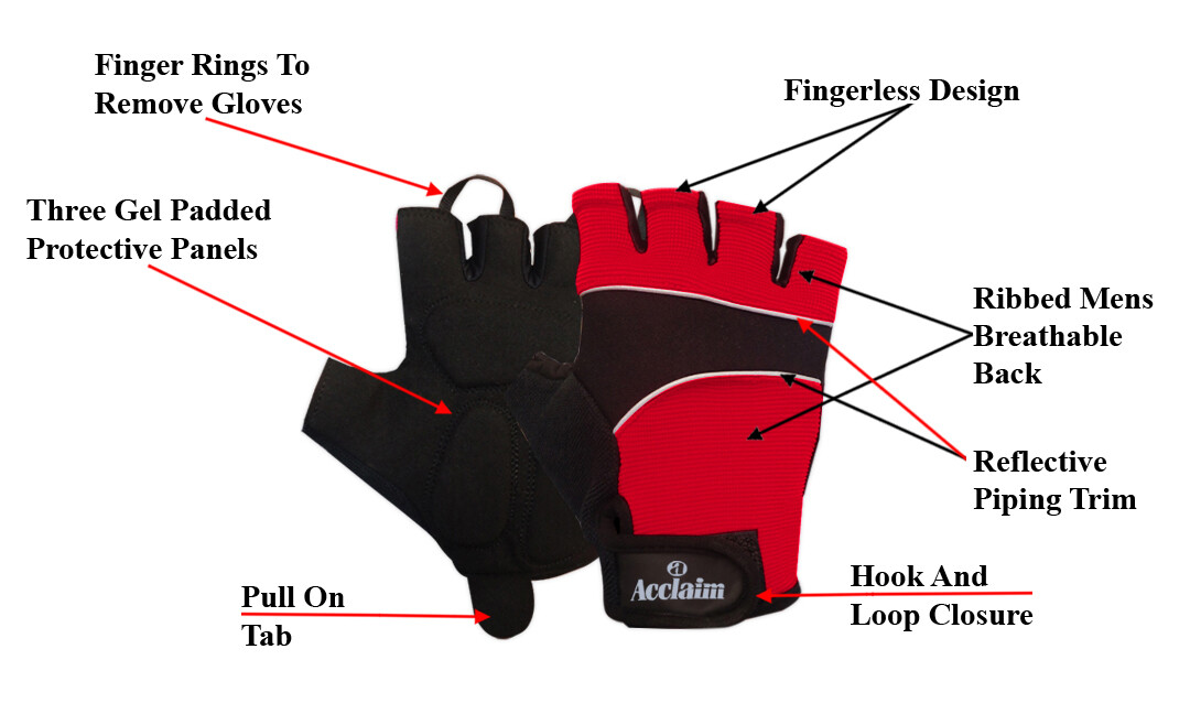 Guanti Senza Dita Imbottiti In Gel ACLAIM - Foto 8