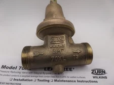 ZURN 34-70XLDU 3/4" 70XL PRESSURE REDUCING VALVE (NO UNION CONNECTIONS)