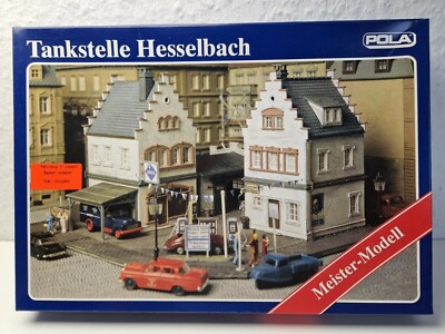 POLA H0 131 MEISTERMODELL Tankstation Hesselbach Tankstelle NEU/OVP