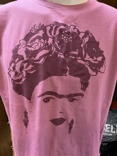 Camisa Frida Kahlo XS Rosa Damas Camiseta Artista Mexicano