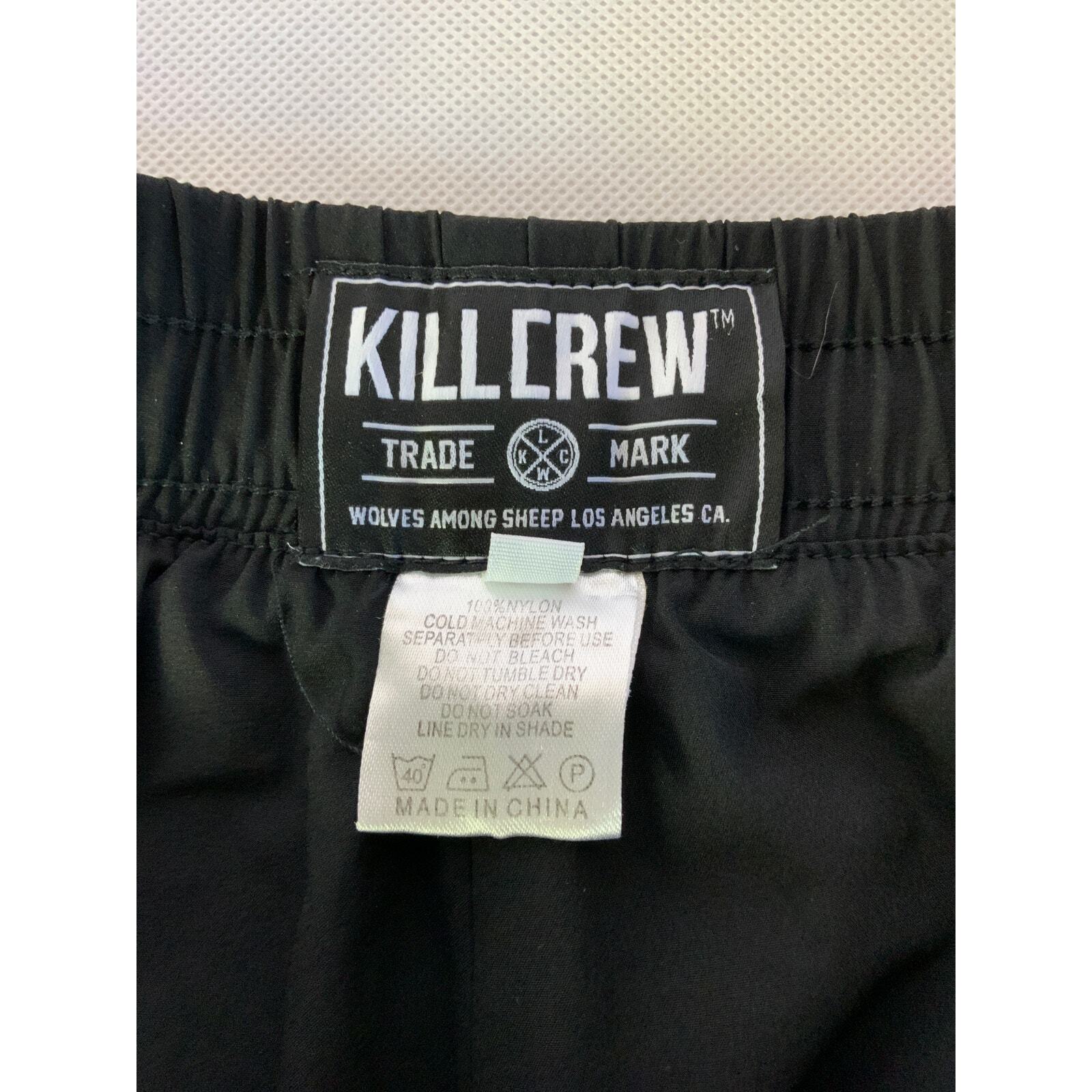 Kill Crew Nylon Tech Pants Size M Medium Black - image 7