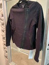 NWT Athleta Black Moto Jacket - XS polyester, cotton, spandex 